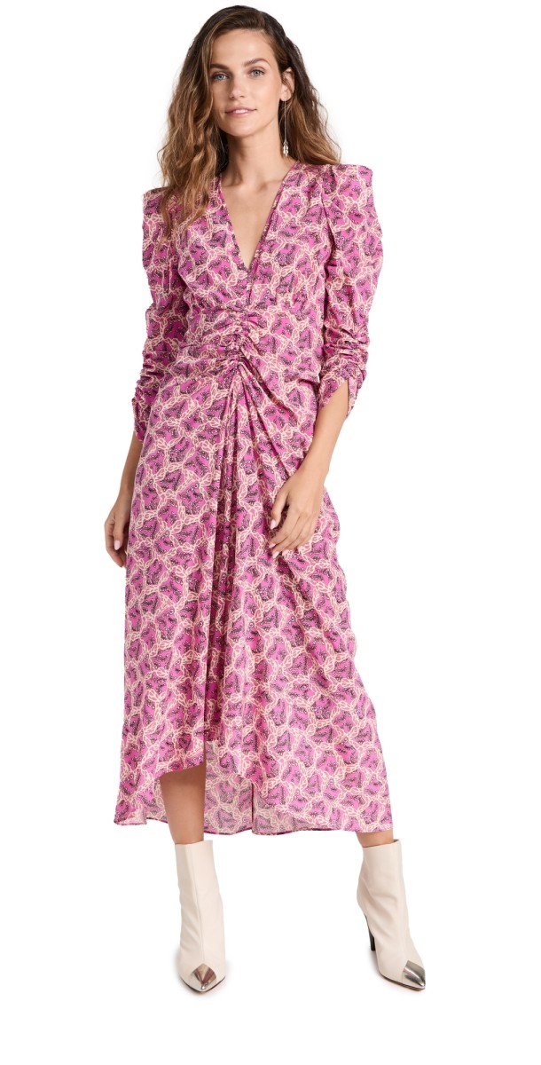 Isabel Marant Albini Dress Fuchsia