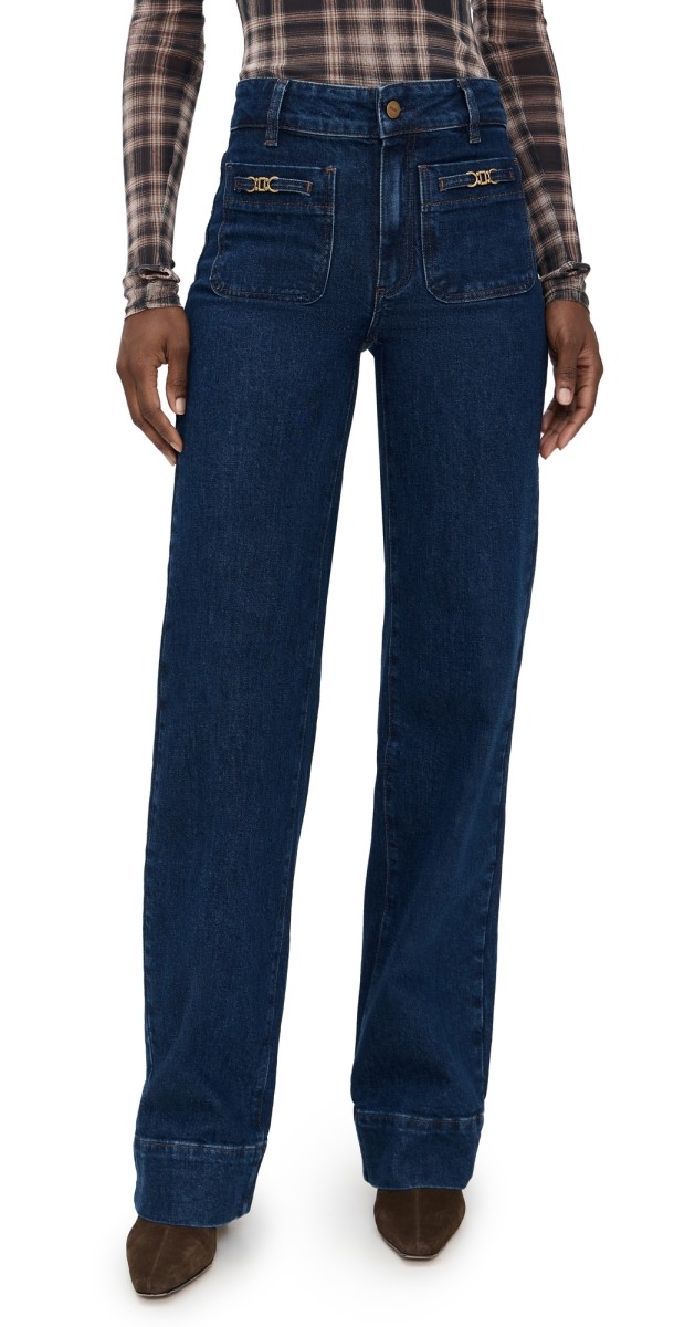 PAIGE Sasha Jeans with Novelty Patch Pockets Enfield