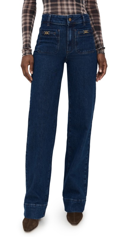 PAIGE Sasha Jeans with Novelty Patch Pockets Enfield