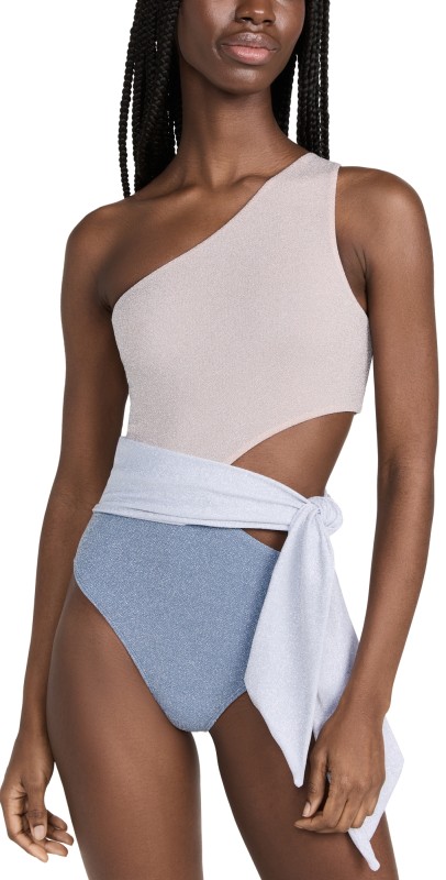 Beach Riot Carlie One Piece Swimsuit Frost