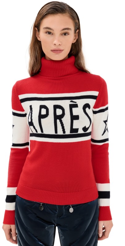 Perfect Moment Apres Sweater Red