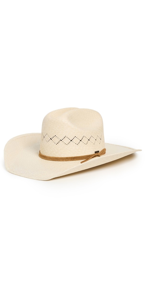 Brixton Laredo Panama Straw Cowboy Hat Catalina Sand