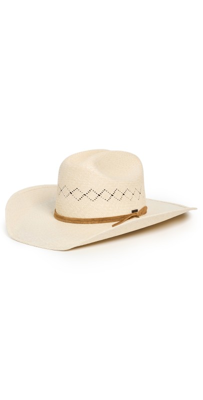 Brixton Laredo Panama Straw Cowboy Hat Catalina Sand