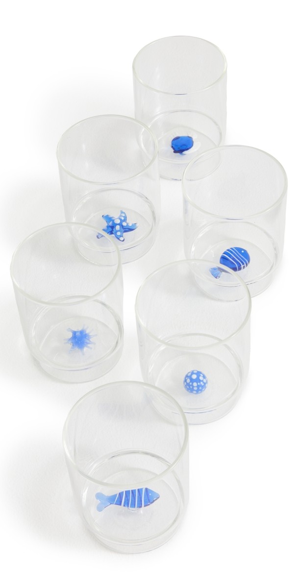 Zafferano Tecca Mare Tumbler Set of 6 Assorted