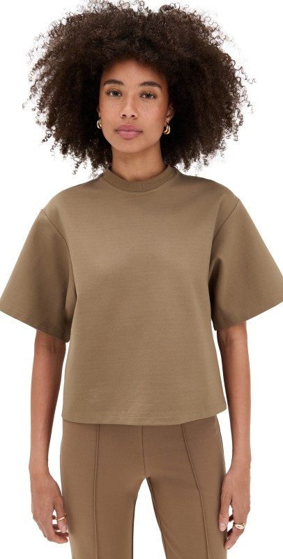 STAUD Casette Top Taupe