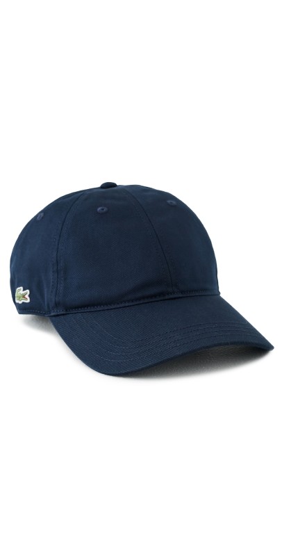 Lacoste Cotton Twill Side Logo Cap Navy Blu