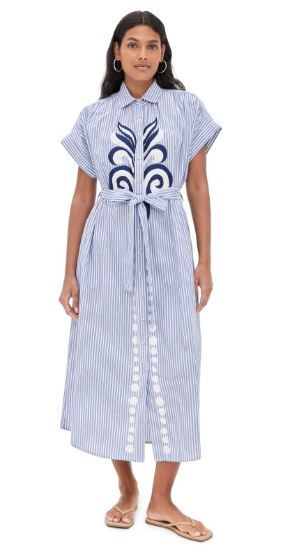 Carolina K Valerie Caftan Navy