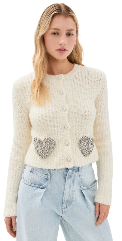 LoveShackFancy Leocadia Cardigan Wonderland Shimmer