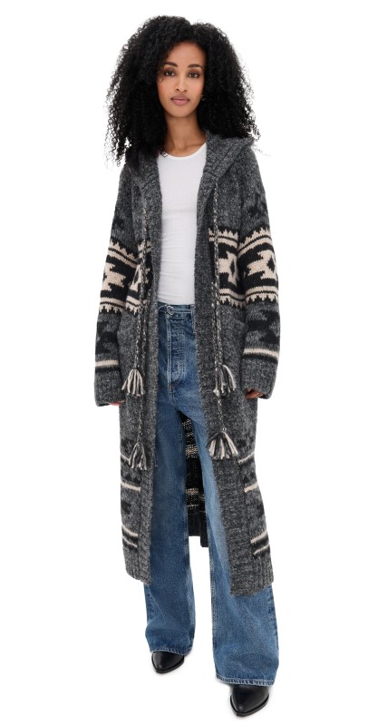 Faherty Steven Paul Judd Chahtah Hooded Duster Charcoal Chahtah