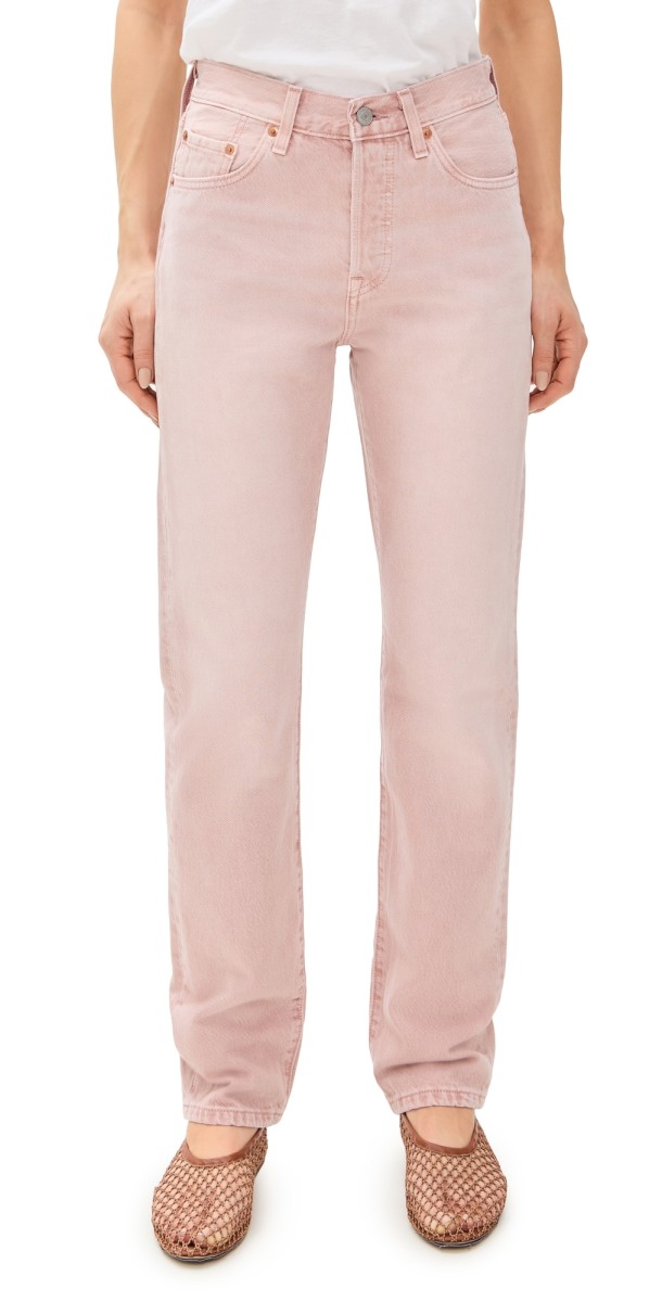 Levi's 501 Jeans Scraped Pale Mauve