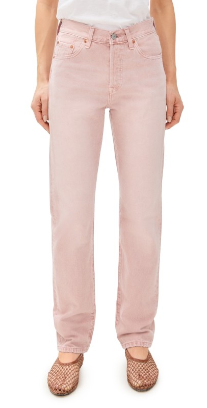 Levi's 501 Jeans Scraped Pale Mauve