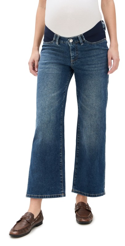 DL1961 Drue Straight Maternity Jeans: Low Rise 27' Seagate (Vintage)