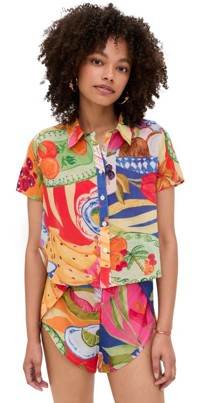 FARM Rio Summer Picnic Shirt Summer Picnic Multicolor