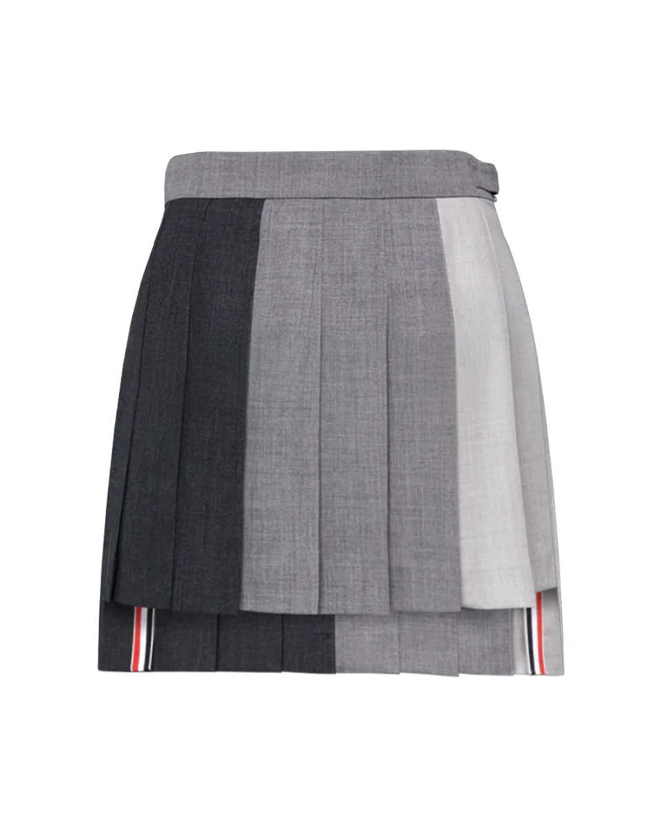 Funmix Wool Fresco Classic Mini Pleated Skirt