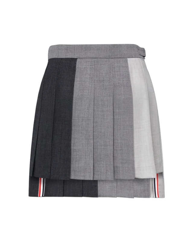 Funmix Wool Fresco Classic Mini Pleated Skirt