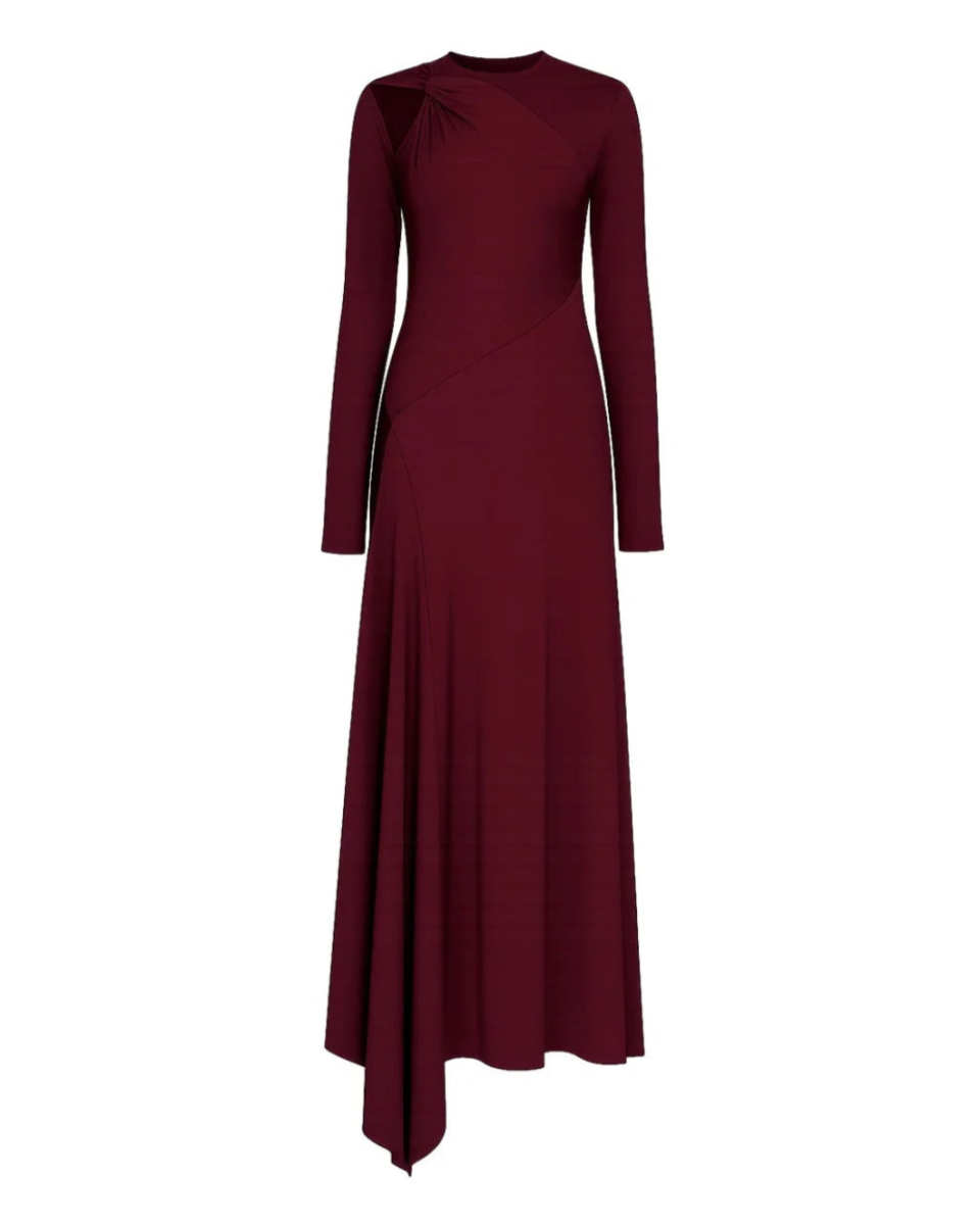 Twist Armhole Detail Midi Dress