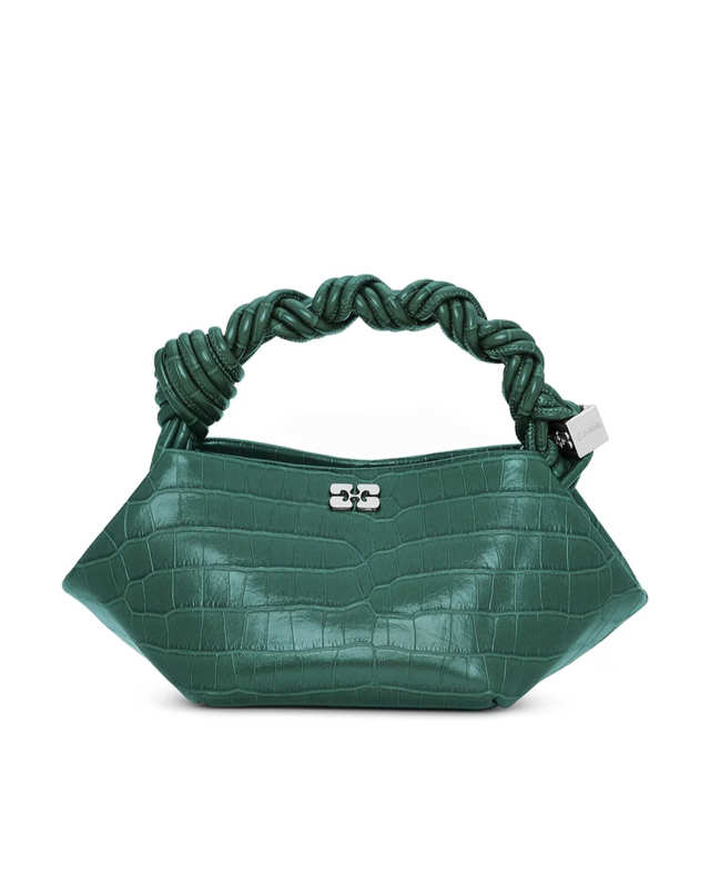 Green Croco Patent Mini GANNI Bou Bag