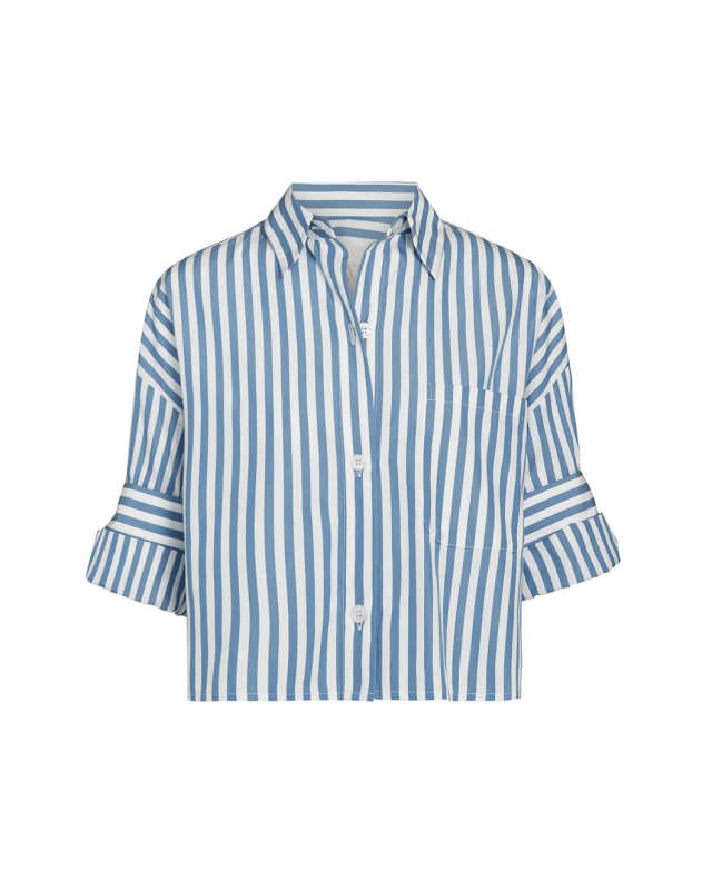 Next Ex Shirt White/Vintage Denim