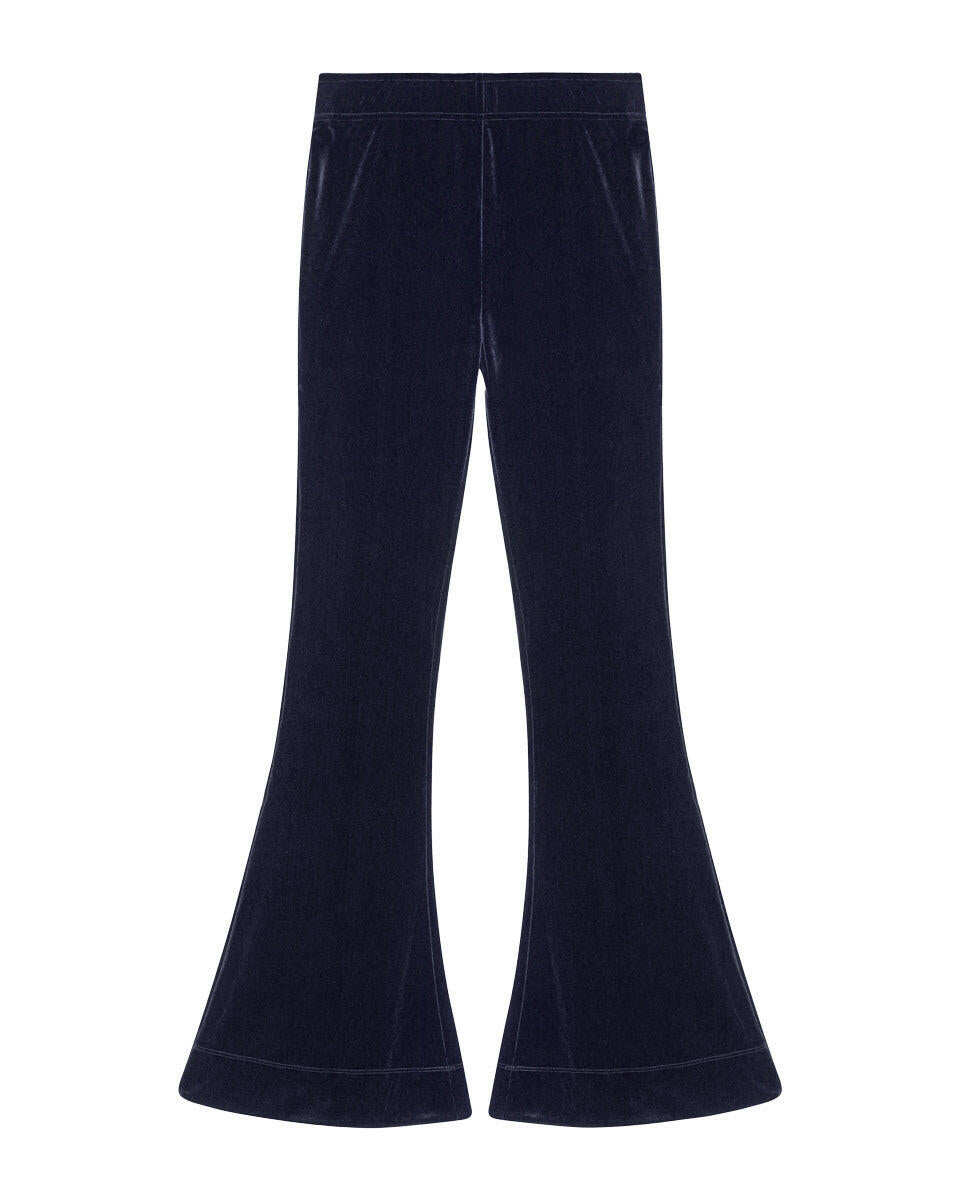 Velvet Jersey Flared Pants