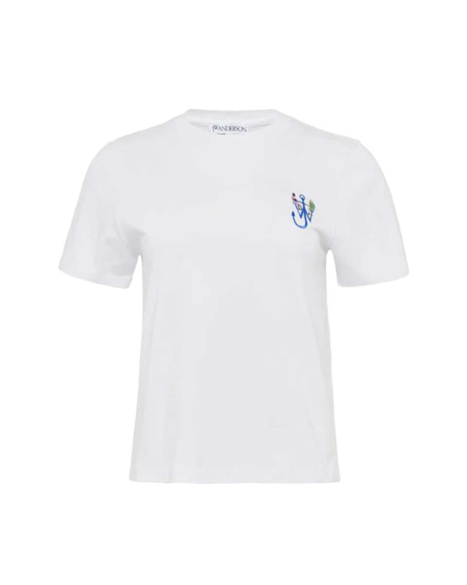 Anchor Embroidery Back Print T-Shirt