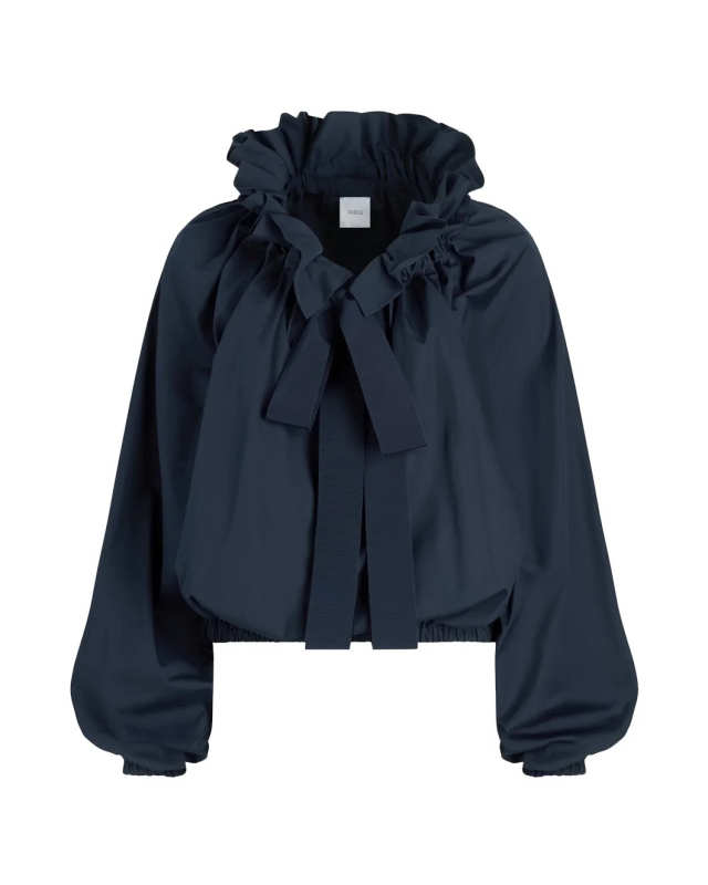 Iconic Volume Top Navy Black