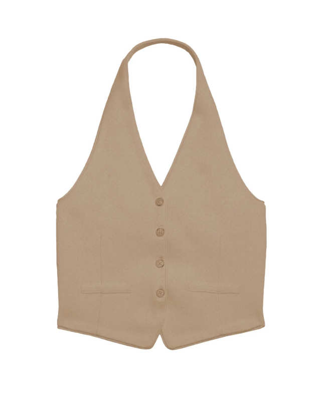 Tailored Halter Vest