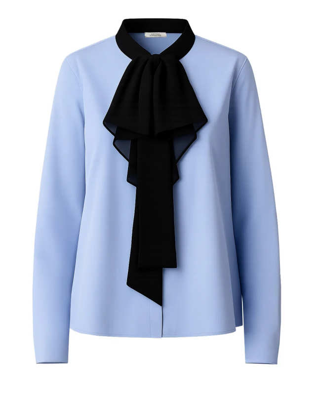 Pure Power Blouse Ice Sky
