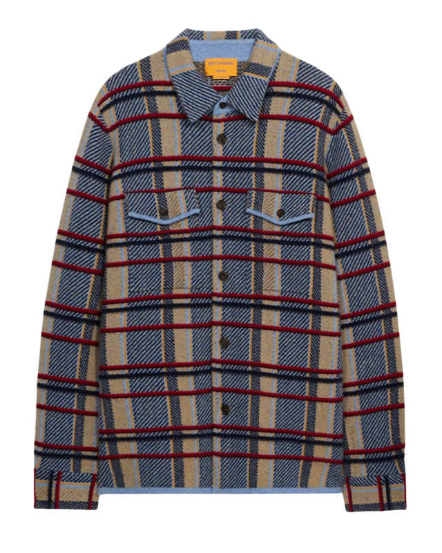 Plaid Work Shirt Heather Blue Combo