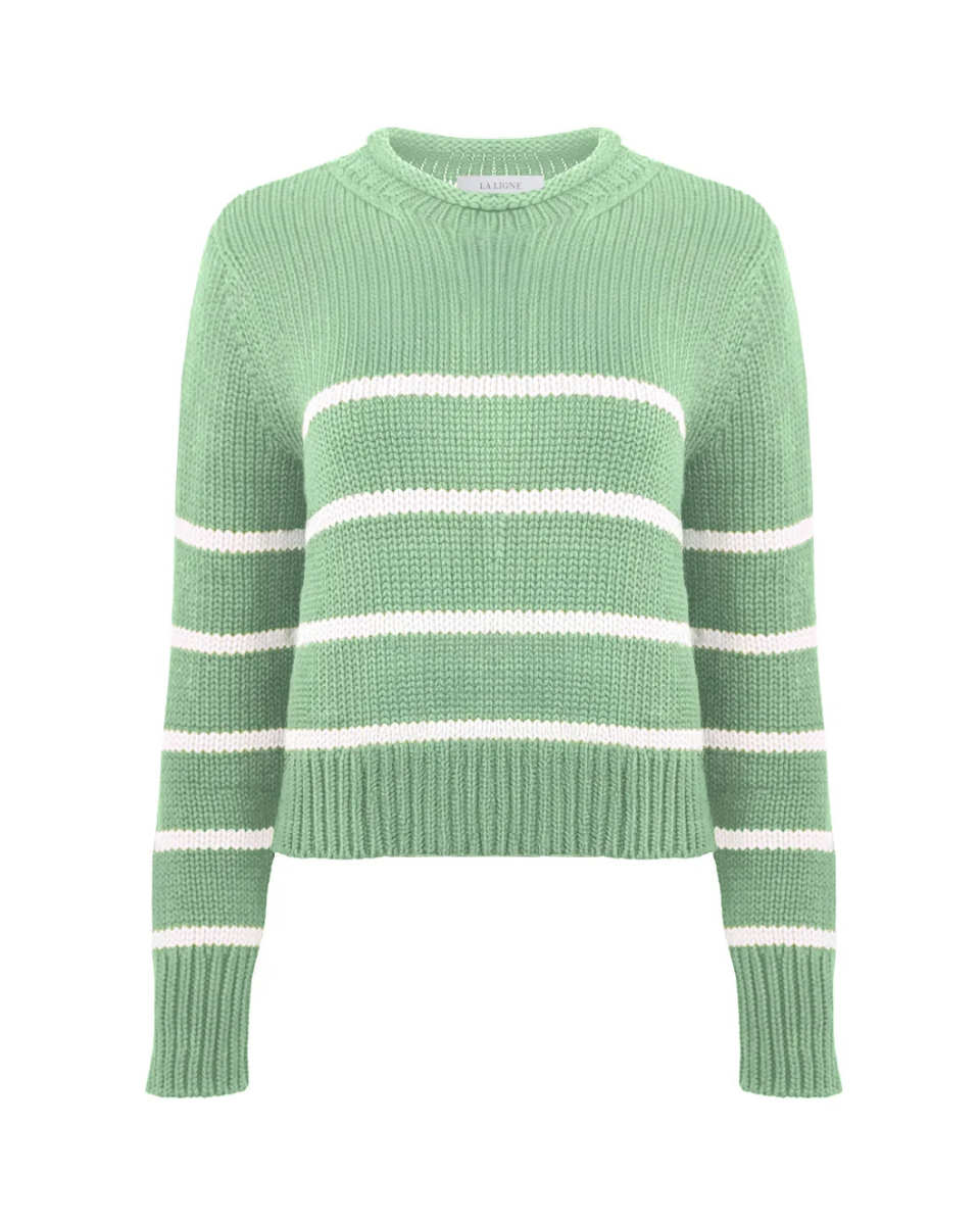 Mini Marina Sweater Mint/Cream