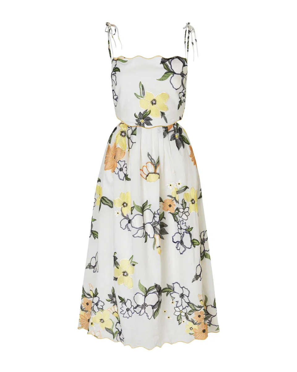 Scalloped Cut Out Dress
