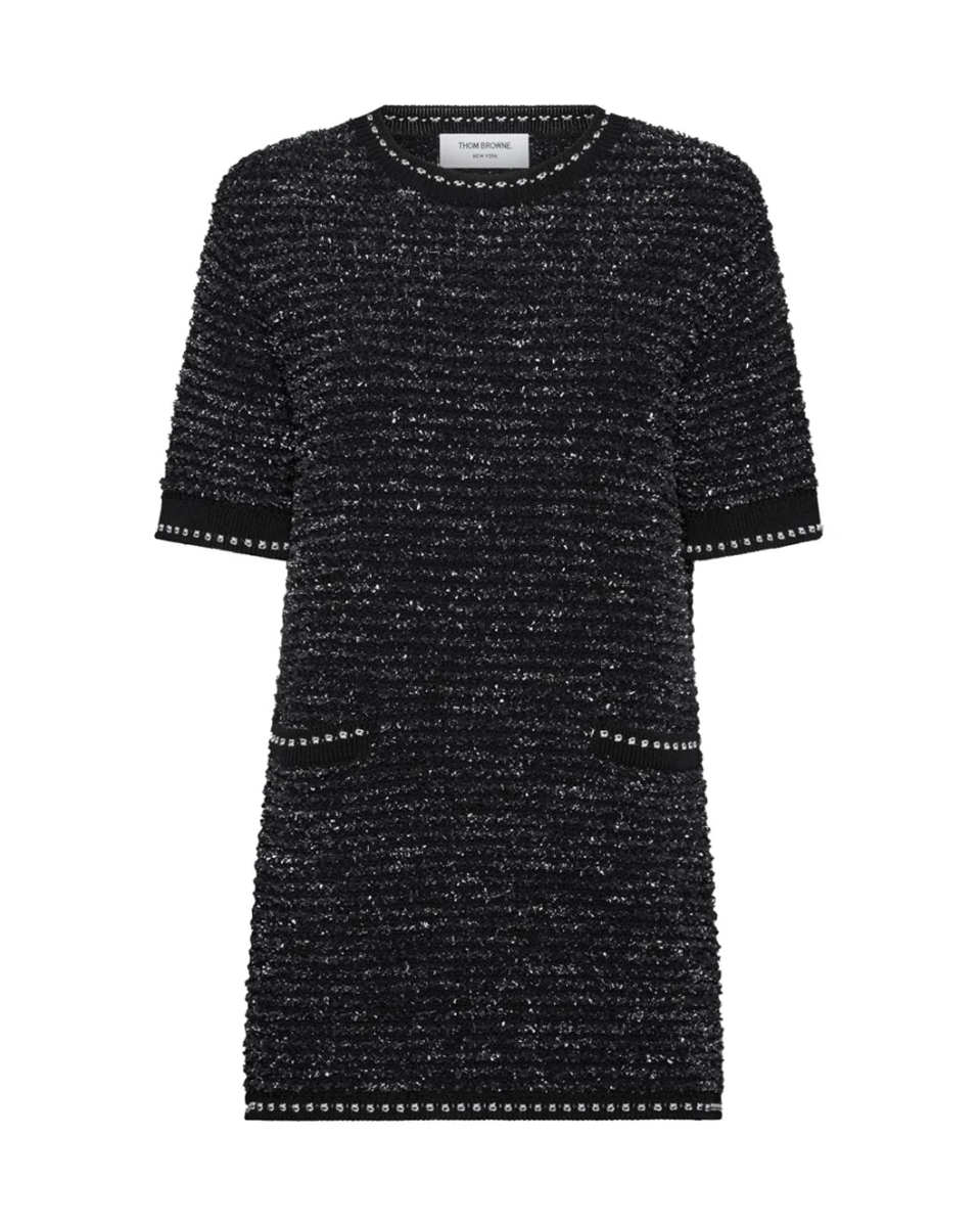 Eyelash Tweed Jacquard Mini Dress