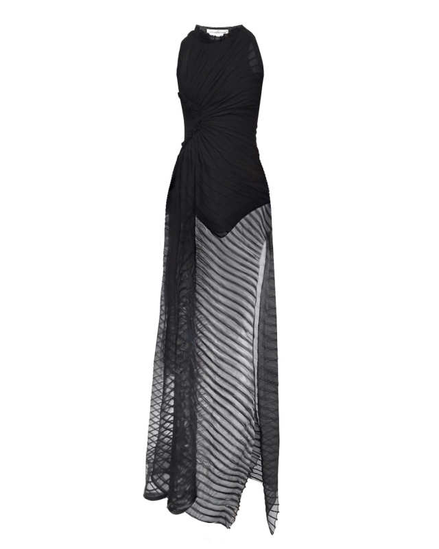 Sleeveless Gathered Detail Dress