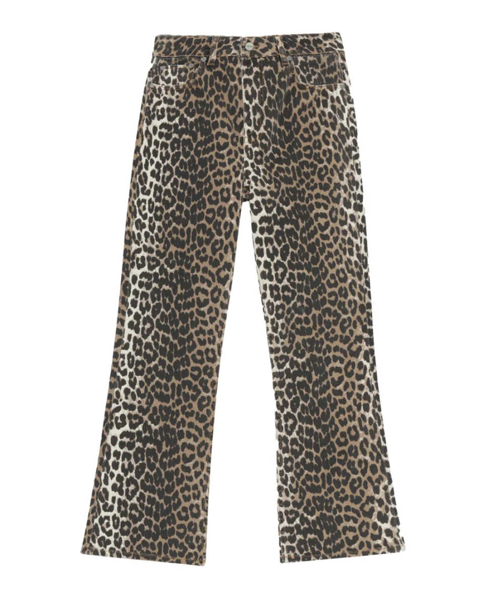 Leopard Betzy Cropped Jeans