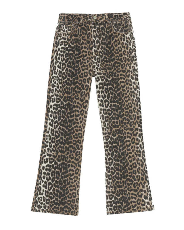 Leopard Betzy Cropped Jeans