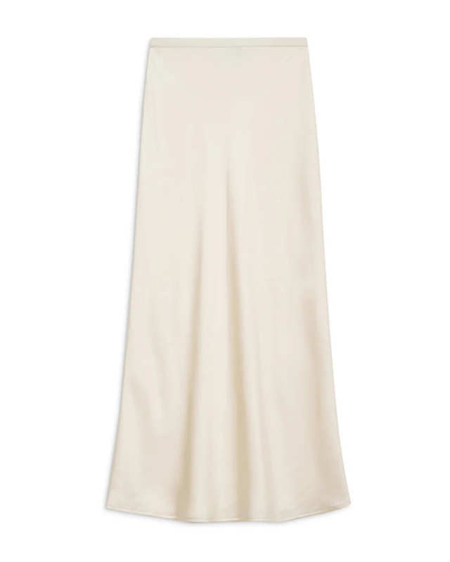 Bar Silk Skirt Snow White