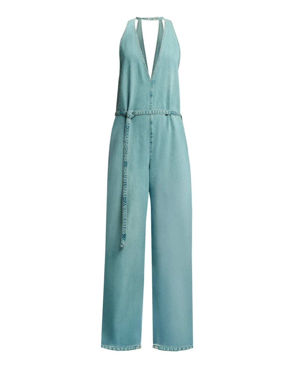Dakota Belted Denim Jumpsuit