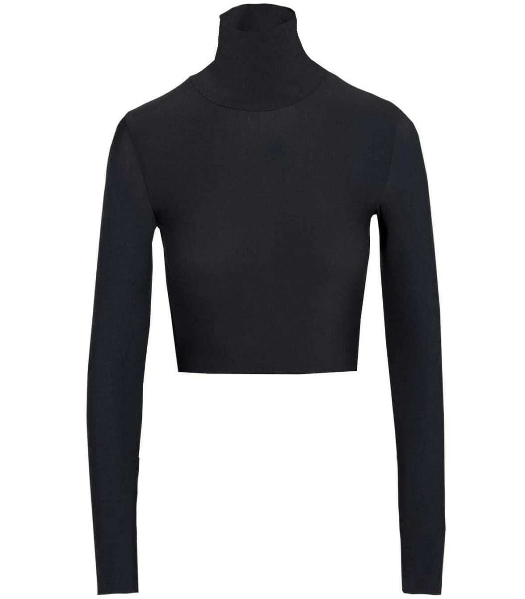 Butter Long Sleeve Cropped Turtleneck