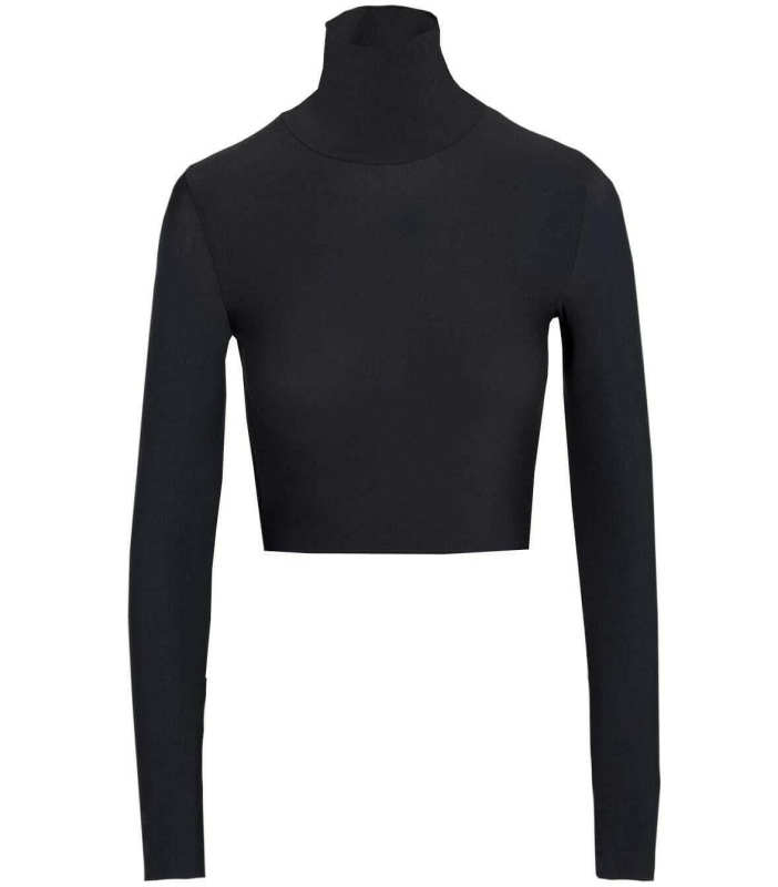 Butter Long Sleeve Cropped Turtleneck