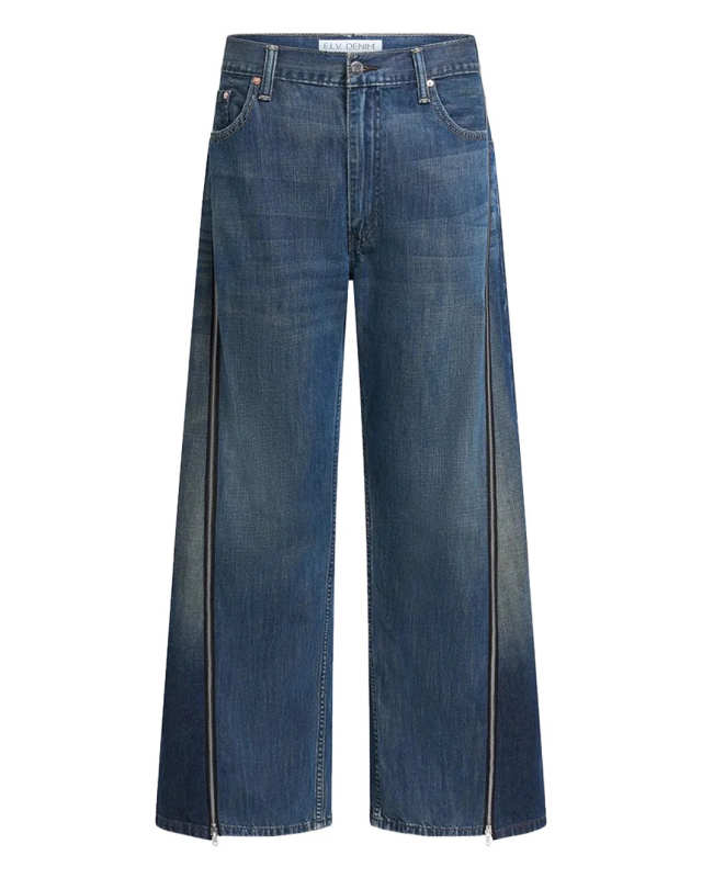 Siouxie Wide Leg Zip Jeans