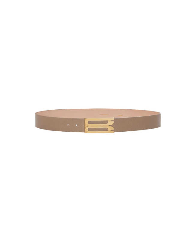 Frame Buckle Belt Dove Grey