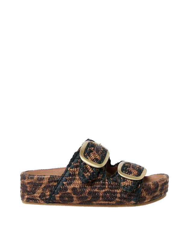 Theo Leopard Two-Band Sandal
