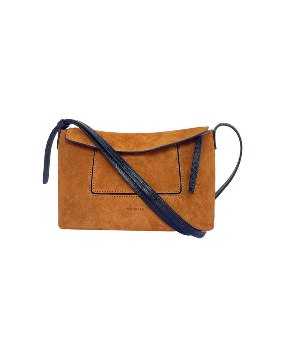 Penelope Slouch Mini Cognac Sued