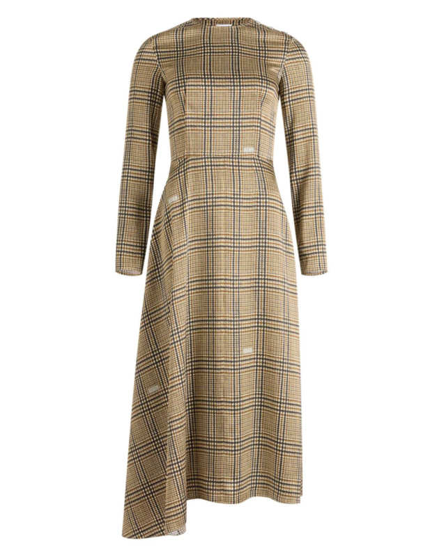 Asymmetrical Midi Dress