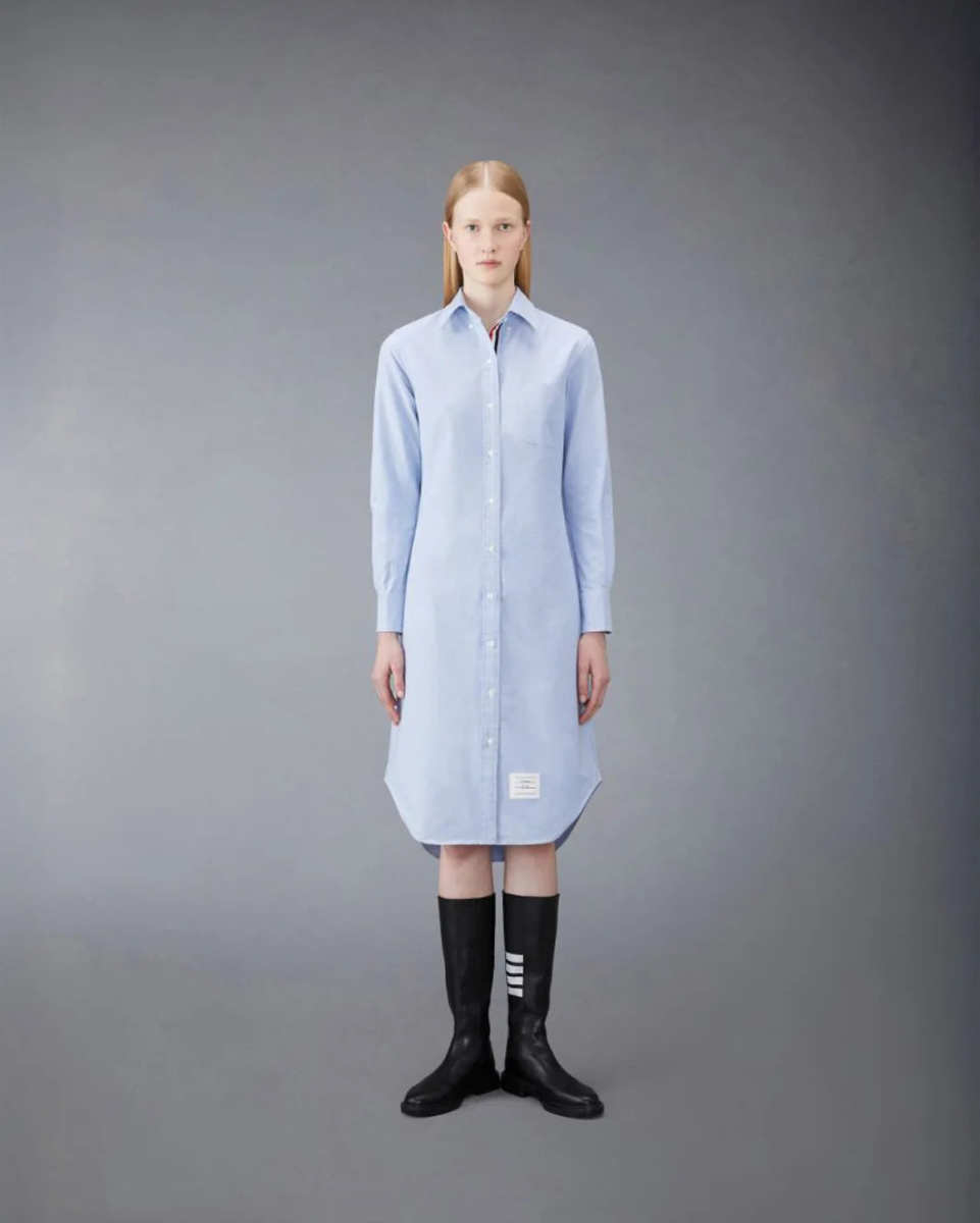 Oxford Stripe Shirtdress