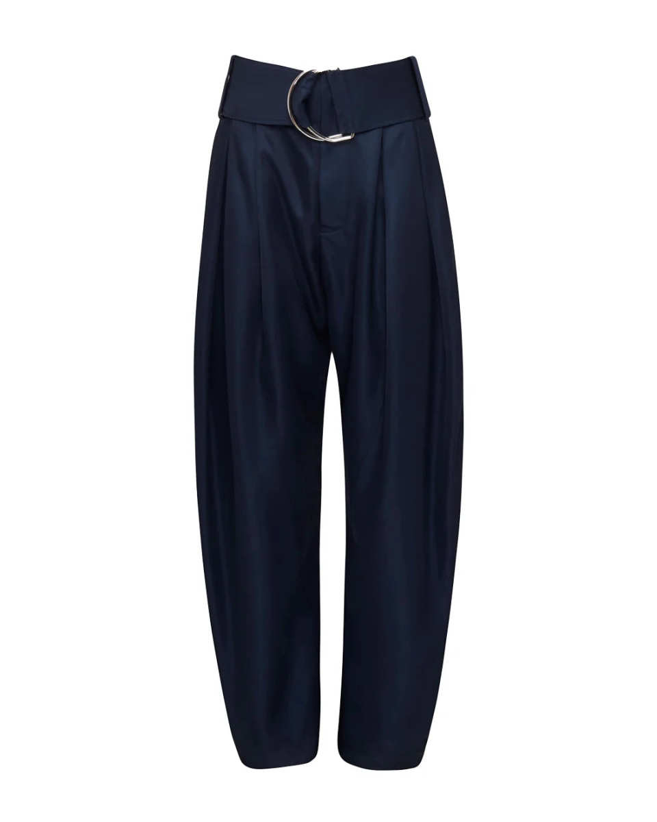 Pleated D Ring Trousers