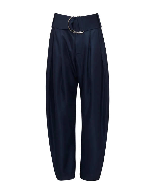 Pleated D Ring Trousers