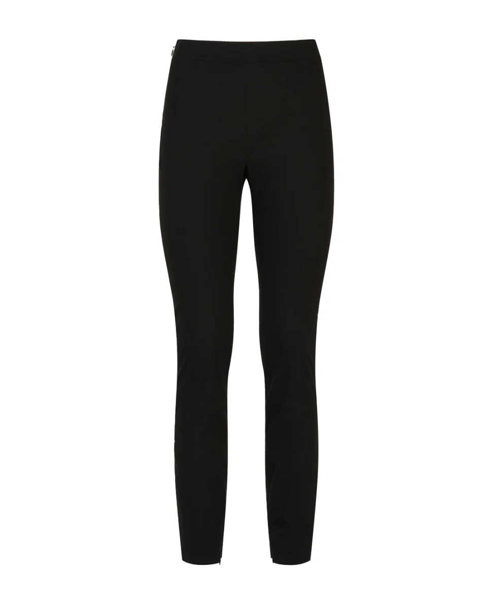 Black Stretch Poplin Trousers with Marni Symbol