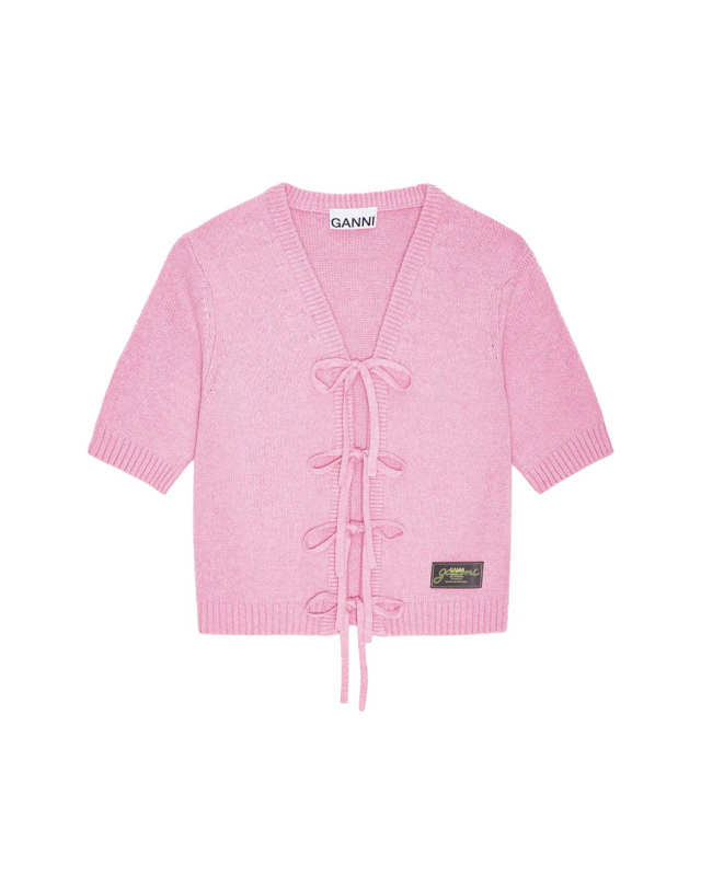 Future Wool Mix Short Sleeve Cardigan