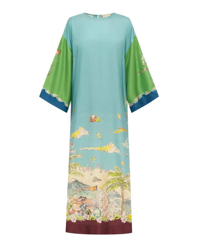 Daria Silk Midi Dress