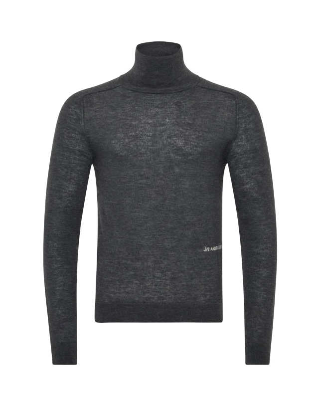 Turtleneck Jumper Charcoal Melange
